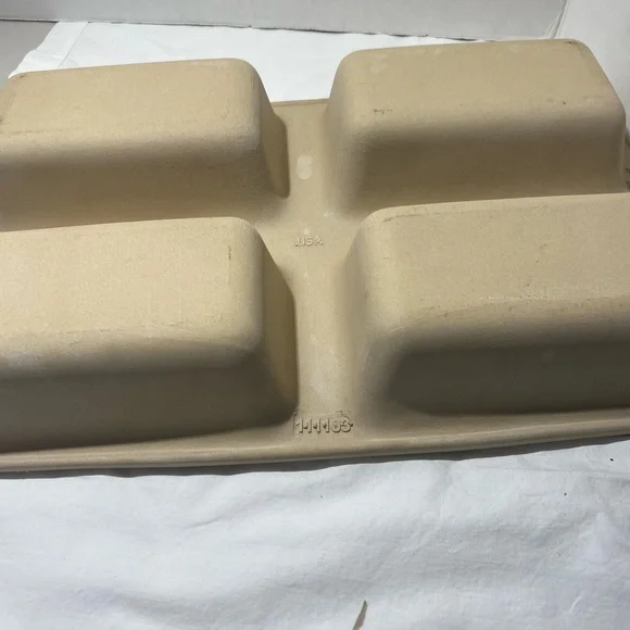 Pampered Chef Heritage Collection Stoneware 4 Loaf Baking Pan. - Picture 5 of 6
